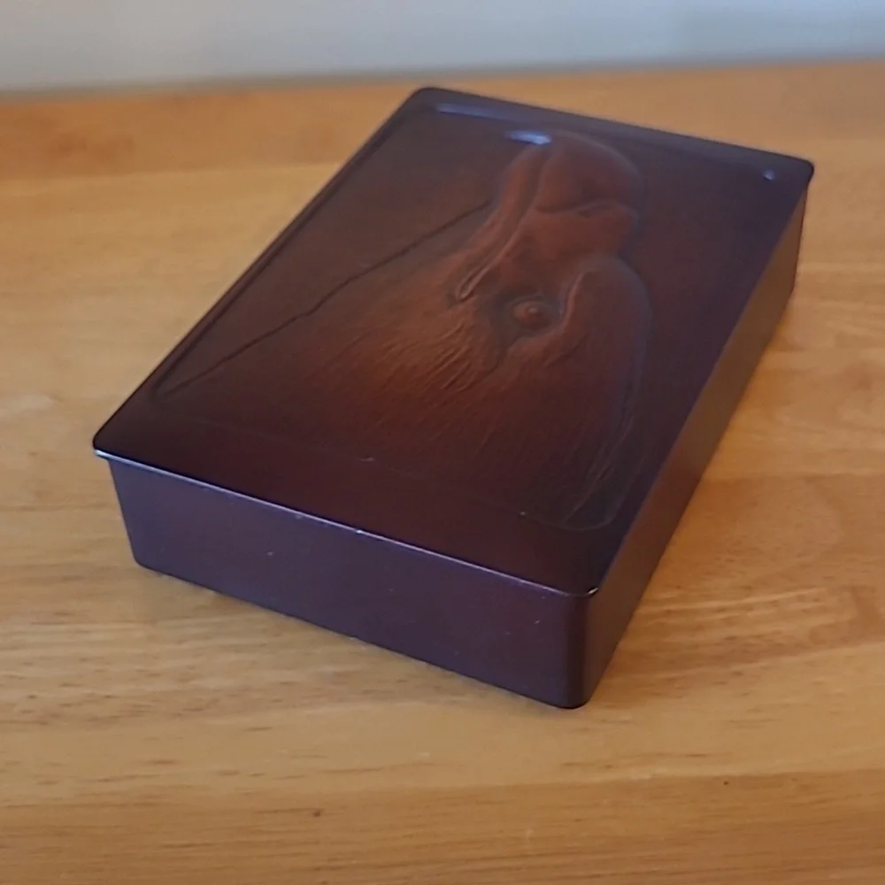 BOMA 3D 'Eagle Head' Double Deck Playing Card Storage Art Box - Picture 7 of 17